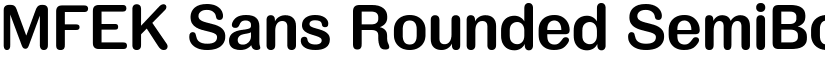 MFEK Sans Rounded SemiBold font