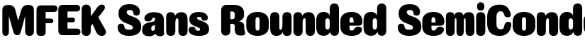 MFEK Sans Rounded SemiCondensed Black font