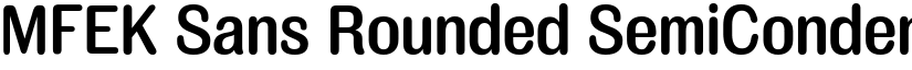 MFEK Sans Rounded SemiCondensed SemiBold font
