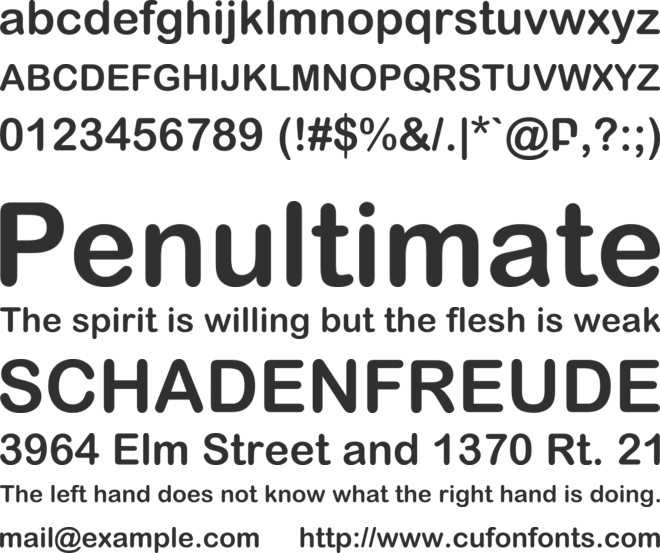 Armarialbold font preview