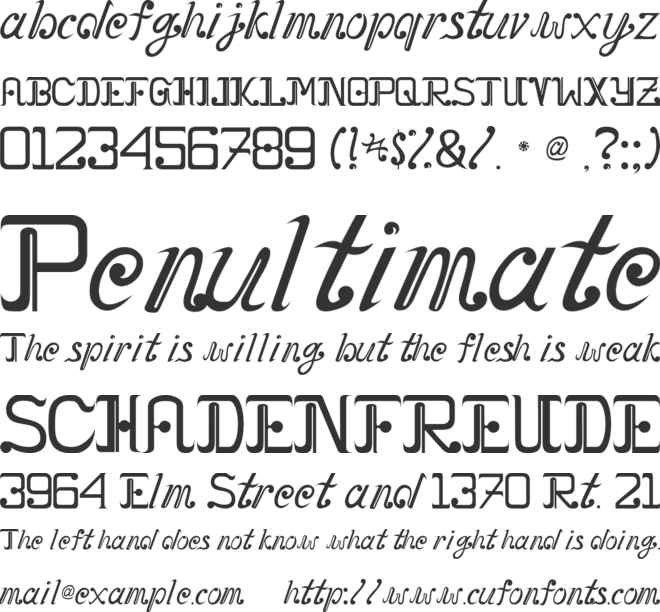 SVARNA font preview