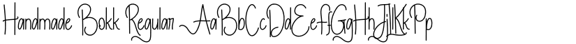 Handmade Bokk Regular font