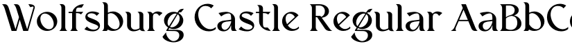Wolfsburg Castle Regular font