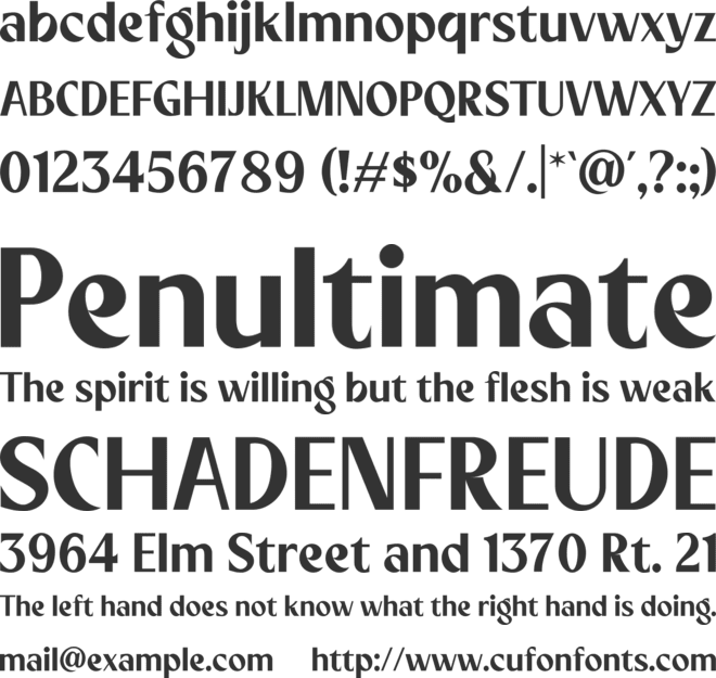 Kinfolk font preview