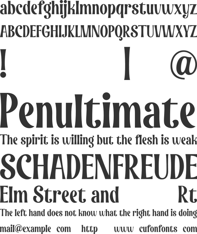 NORWALK font preview