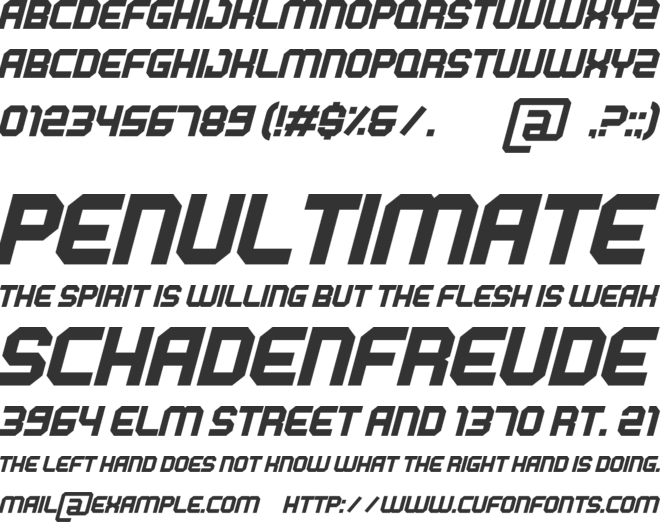 BEAT TECH font preview