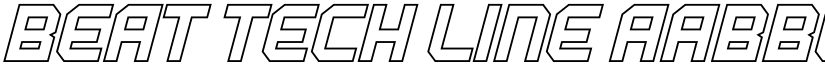 BEAT TECH Line font