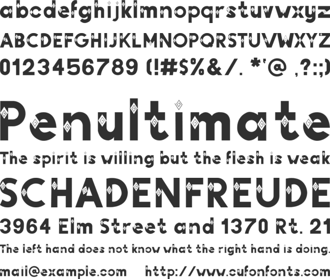 Manda Font font preview