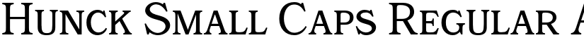 Hunck Small Caps Regular font