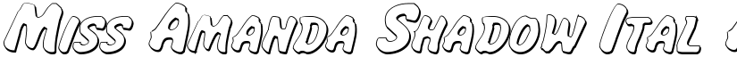 Miss Amanda Shadow Ital font