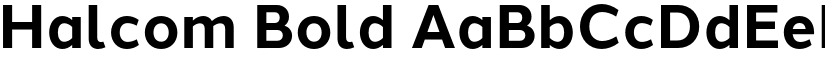 Halcom Bold font