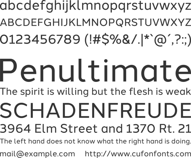 Halcom font preview