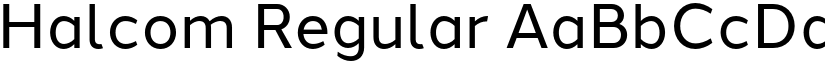 Halcom Regular font