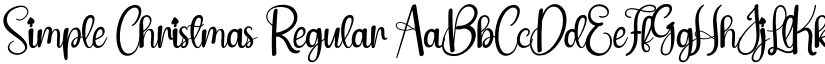 Simple Christmas Regular font