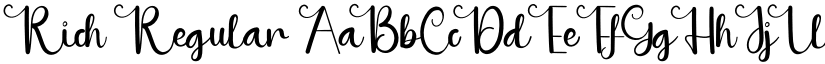 Rich Regular font