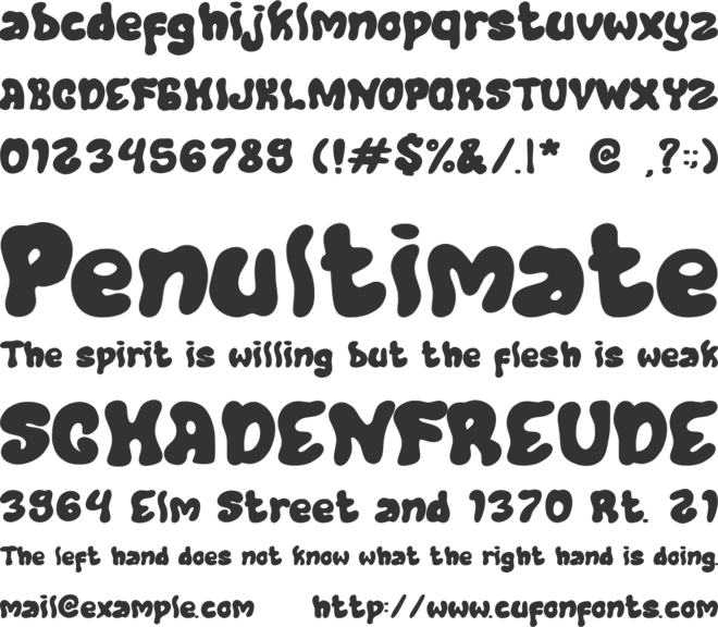 Wild Brain font preview