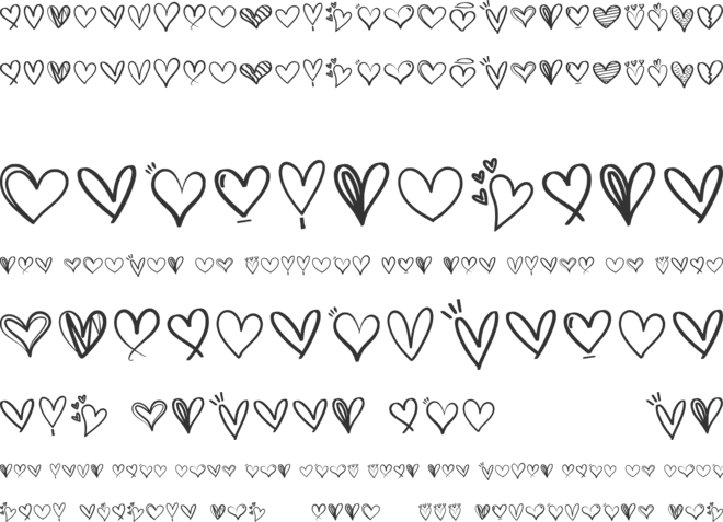 Handlove font preview