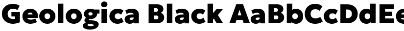 Geologica Black font