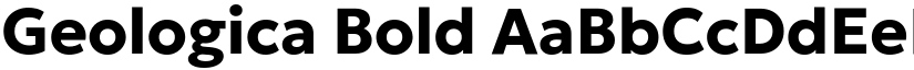 Geologica Bold font