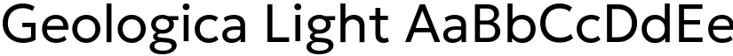Geologica Light font