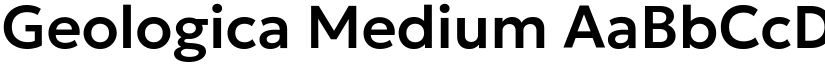 Geologica Medium font