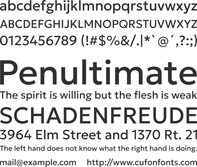 Geologica font preview