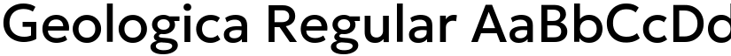 Geologica Regular font