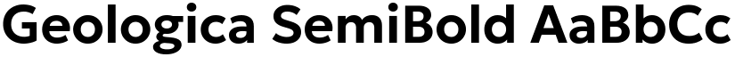 Geologica SemiBold font