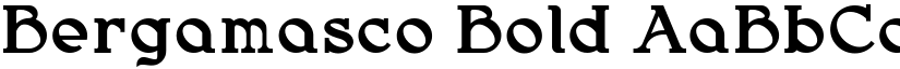 Bergamasco Bold font