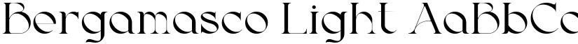 Bergamasco Light font