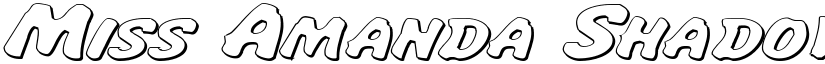 Miss Amanda Shadow ItalExp font