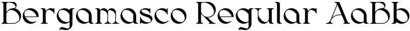 Bergamasco Regular font