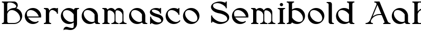 Bergamasco Semibold font