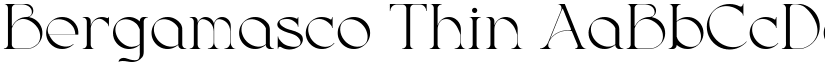 Bergamasco Thin font