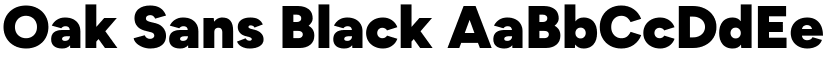 Oak Sans Black font