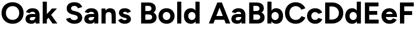 Oak Sans Bold font