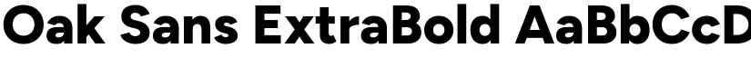 Oak Sans ExtraBold font