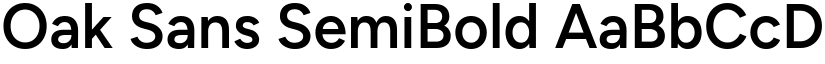 Oak Sans SemiBold font