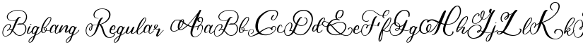 Bigbang font download