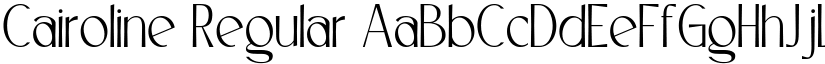 Cairoline Regular font
