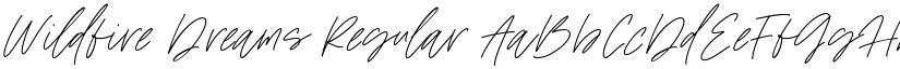 Wildfire Dreams Regular font