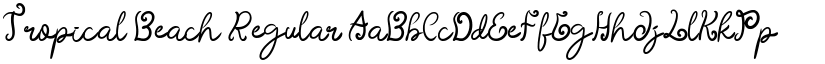 Tropical Beach Regular font