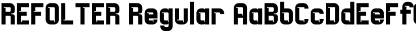 REFOLTER Regular font
