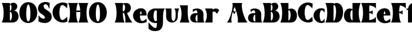 BOSCHO Regular font
