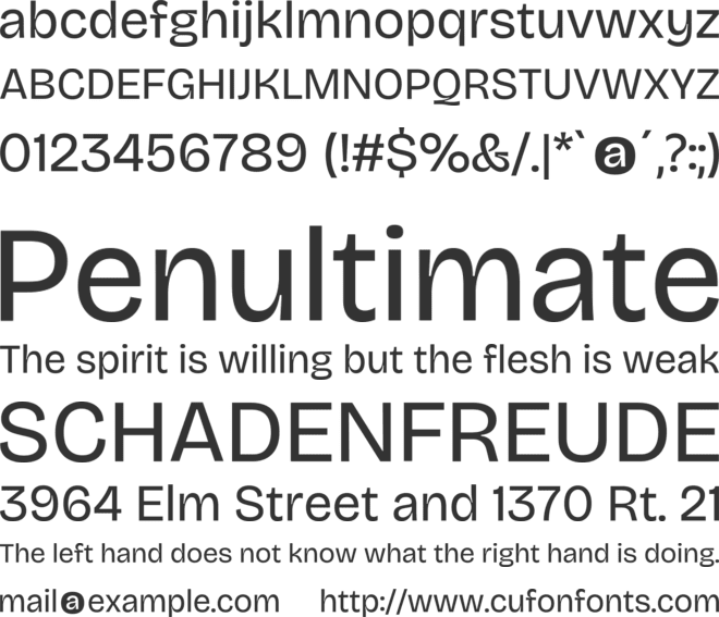 Bricolage Grotesque font preview