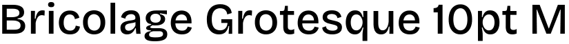 Bricolage Grotesque 10pt Medium font