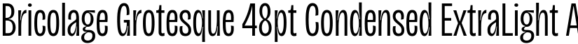 Bricolage Grotesque 48pt Condensed ExtraLight font