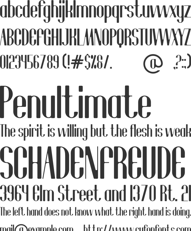Joaqueen font preview