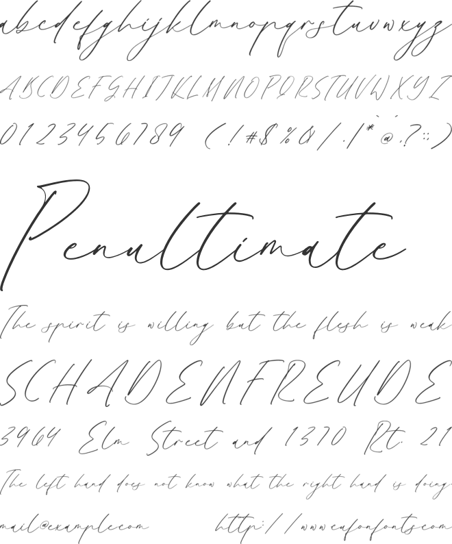 Gatenfield Mondilla font preview