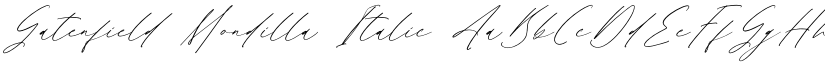 Gatenfield Mondilla Italic font